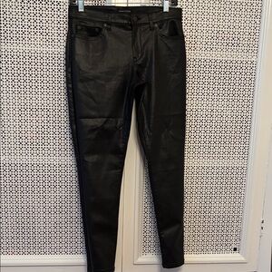 Banana Republic “Leather-look” coated  Black Skinny Jean, fits 28/29